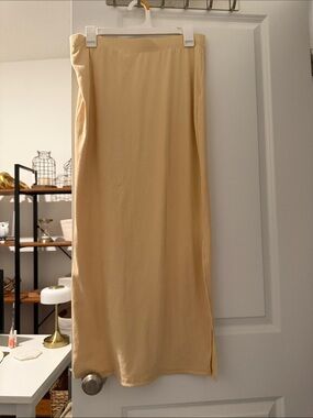 Amazon Women's Long Straight Skirt in Beige